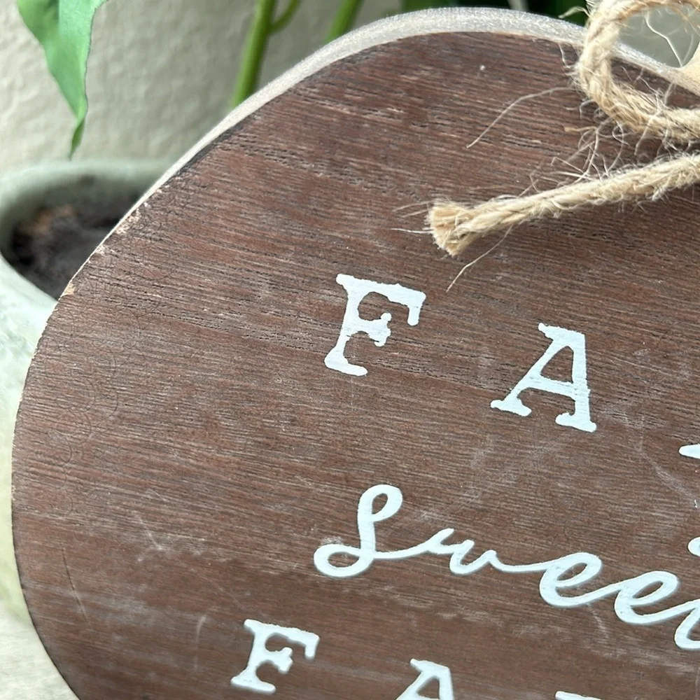 Rustic Farmhouse Fall Wood Pumpkin Tabletop Decor